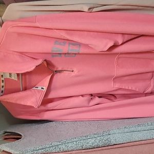 Pink, large pullover sweatshirt